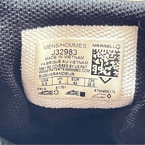 Merrell Ascent Ride Goretex Suede Hiking Sneakers-Men’s 8.5-Green/Black-Outdoors - Picture 8 of 10